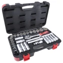RS PRO 32-Piece 1/2 in Shallow Socket Set Chrome Vanadium Steel Matt Finish 229-7278