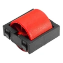 RS PRO Zinc Plated Steel Round Conveyor Roller 24 mm Dia. x 33.3 mm Length Flange 150 N 229-9171