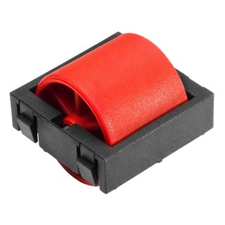 RS PRO Zinc Plated Steel Round Conveyor Roller 24 mm Dia. x 33.3 mm Length Flange 150 N 229-9171