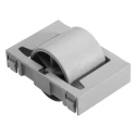 RS PRO Zinc Plated Steel Round Conveyor Roller Flange 24 mm Dia. x 33.3 mm L, Dynamic Load Capacity 150N, Model 229-9177