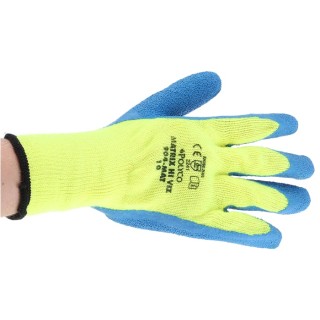 Polyco Healthline Matrix Yellow Latex Work Gloves Size 10, Latex Coating 904-MAT