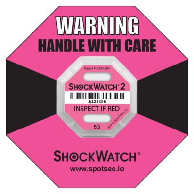 RS PRO Shock Label 6.35 mm Height x 42.93 mm Width, 10 Per Pack 45000RING-RSP