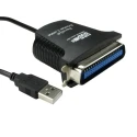 RS PRO IC Socket USB Cable Male USB Type A to Male 36 Pin Centronic USB 1.1 Black 1m 229-9956