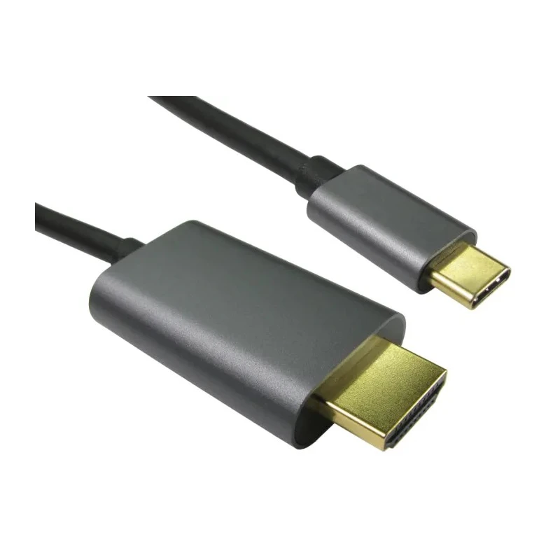 RS PRO IC Socket USB Cable Male USB Type C to Male HDMI Black 1m 229-9976