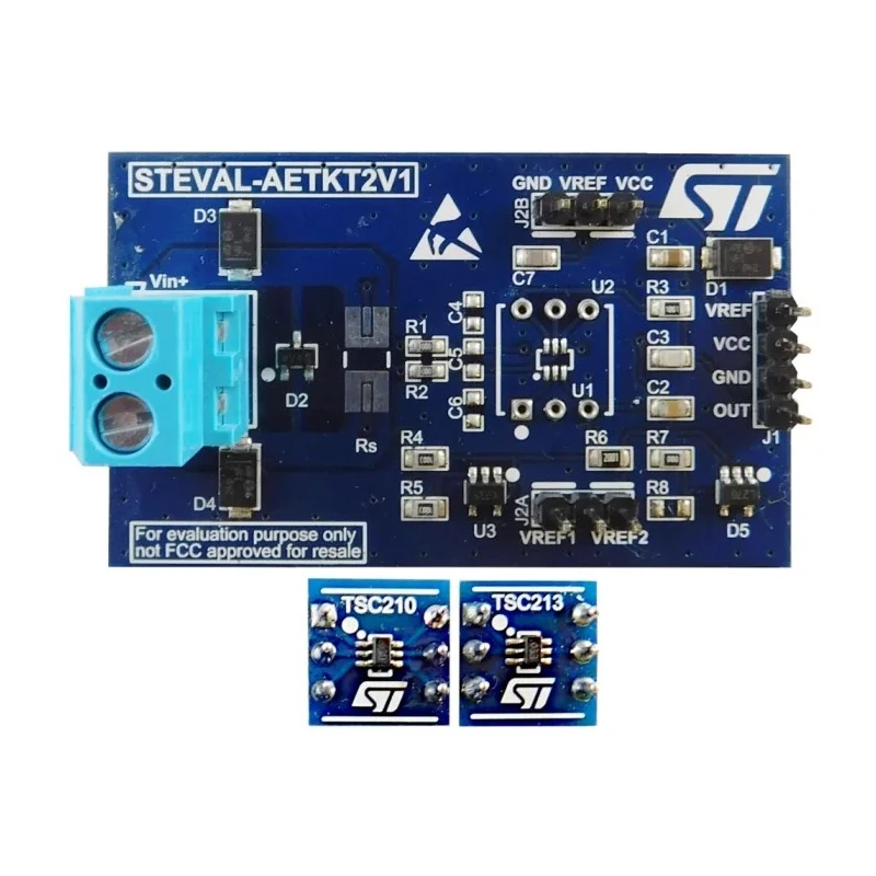STMicroelectronics Current Sensing Amplifier Evaluation Kit STEVAL-AETKT2V1 for Current Sense Amplifiers
