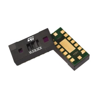 STMicroelectronics VL53L Multizone Time-of-Flight Proximity Sensor IC 4 m Range 1.62 V - 3.6 V 17-Pin LGA 