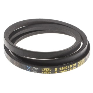 RS PRO Drive Belt Classical B Section, Rubber & Polyethylene Terephthalate, 1819 mm Outside Length, 1750 mm Inside 471-900