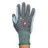 Tornado Aura Grey Yarn Cut Resistant Gloves Size 9 Polyurethane Coating AUR01-09