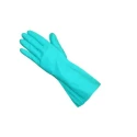 Rubberex Green Nitrile Coated Contact Chem Work Gloves Size 9 LN375G-09