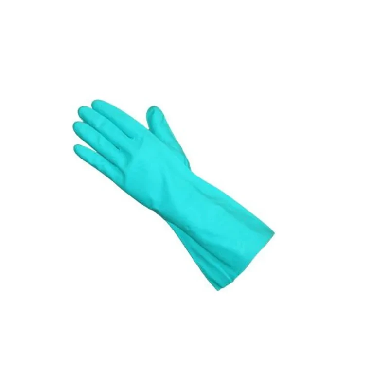 Rubberex Green Nitrile Coated Contact Chem Work Gloves Size 9 LN375G-09