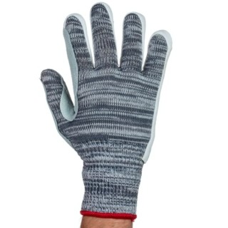 Tornado Aquaglass Grey Yarn Cut Resistant Gloves Size 8 Leather Coating TAG9-08