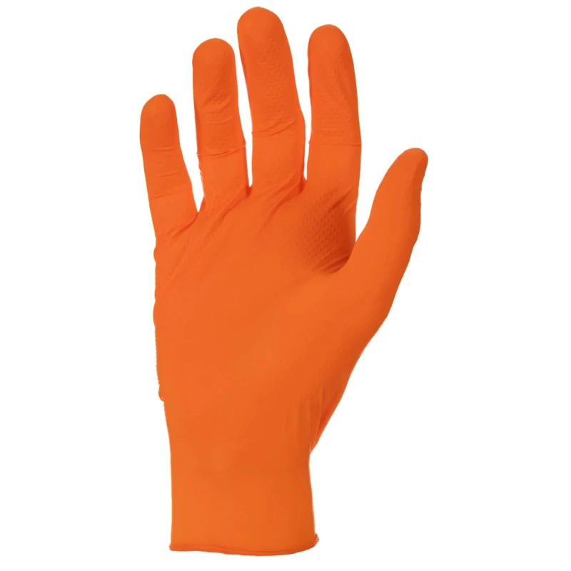Unigloves Orange Nitrile Disposable Gloves Medical Powder-Free Food Safe 0.2 mm GA0054