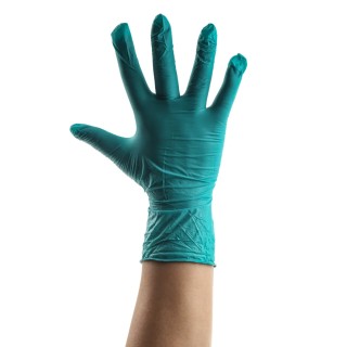 Unigloves Green Nitrile Disposable Gloves Food Safe 0.08 mm GP0043