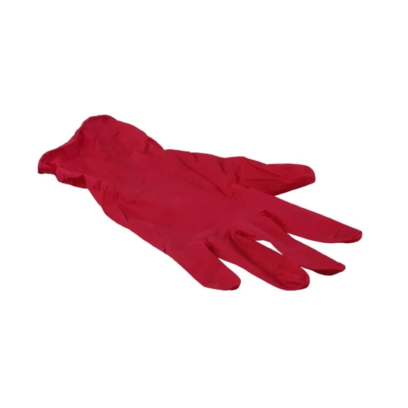 Unigloves Red Pearl Nitrile Disposable Gloves Food Safe 0.08 mm Thickness Size 10/XL GP0065