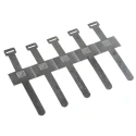 RS PRO Natural Aluminium Self-Adhesive Cable Clip 19.3 mm Max Bundle Diameter 89mm x 25.4mm x 8mm 475-158