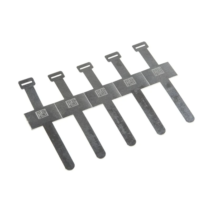 RS PRO Natural Aluminium Self-Adhesive Cable Clip 19.3 mm Max Bundle Diameter 89mm x 25.4mm x 8mm 475-158