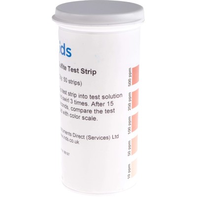 Instruments Direct Single Parameter Sulphite pH Test Strips 50 Strips SUL100