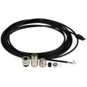 STEGO Female 4 Way M12 Sensor Actuator Cable, Straight to Wire Board Receptacle, 24V, 5 m 244446