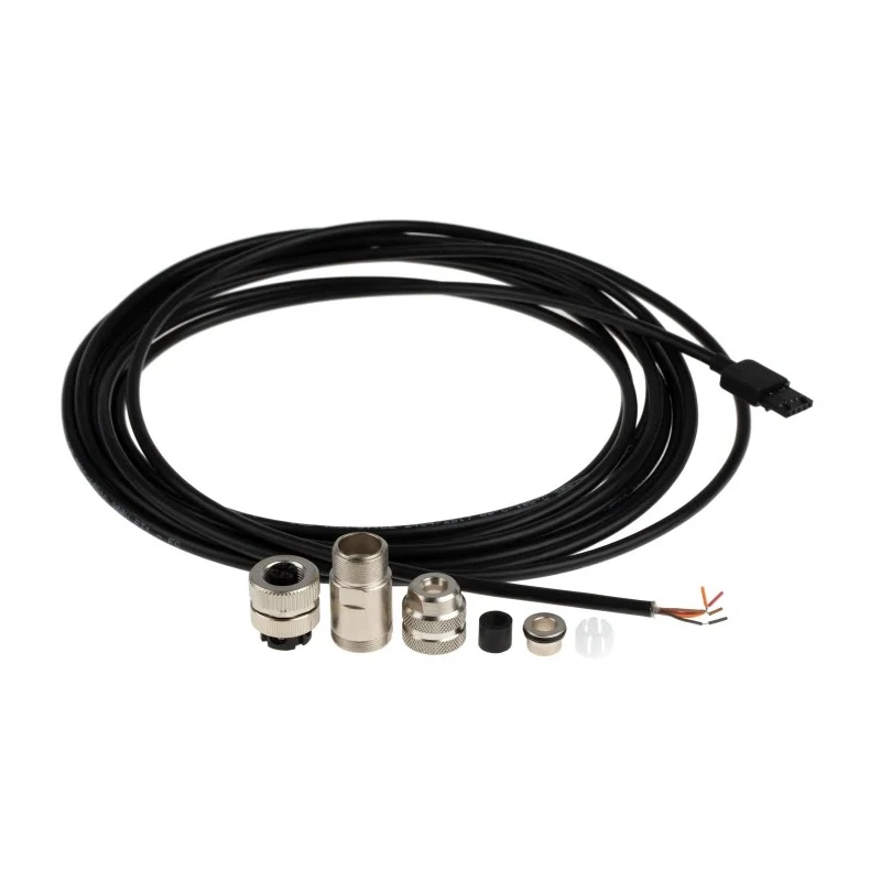 STEGO Female 4 Way M12 Sensor Actuator Cable, Straight to Wire Board Receptacle, 24V, 5 m 244446