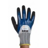 Tornado Blue and Black Nylon Oil-Resistant Work Gloves Size 9 Polymer Coating OIL5-09