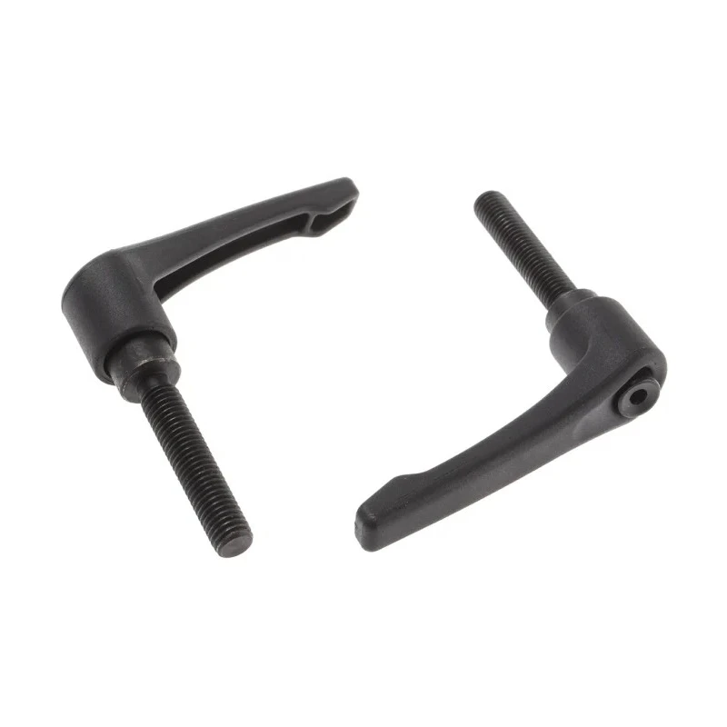 RS PRO Clamping Lever M10 x 50 mm Fibreglass Reinforced Nylon Handle, Steel Shaft, Black 478-197