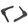 RS PRO Clamping Lever M10 x 50 mm Fibreglass Reinforced Nylon Handle, Steel Shaft, Black 478-197