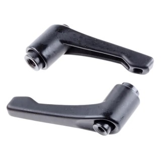 RS PRO Steel Clamping Lever M5 x 6 mm Die Cast Zinc Handle with Steel Threaded Insert 42mm Length 478-450