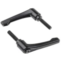 RS PRO Clamping Lever, M8 Thread Size, 32 mm Thread Length, Die Cast Zinc Handle, Steel Shaft, Black, Model 478-298
