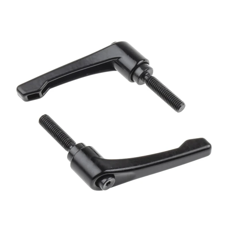 RS PRO Clamping Lever, M8 Thread Size, 32 mm Thread Length, Die Cast Zinc Handle, Steel Shaft, Black, Model 478-298