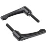 RS PRO Clamping Lever, M8 Thread Size, 32 mm Thread Length, Die Cast Zinc Handle, Steel Shaft, Black, Model 478-298