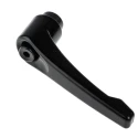 RS PRO Steel Clamping Lever, Female Thread M10 x 16 mm Insert, Die Cast Zinc Handle, Black, Model 478-602