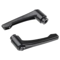 RS PRO Steel Clamping Lever, Female Thread M8 x 10 mm Insert Length, Die Cast Zinc Handle, Black Finish 478-494
