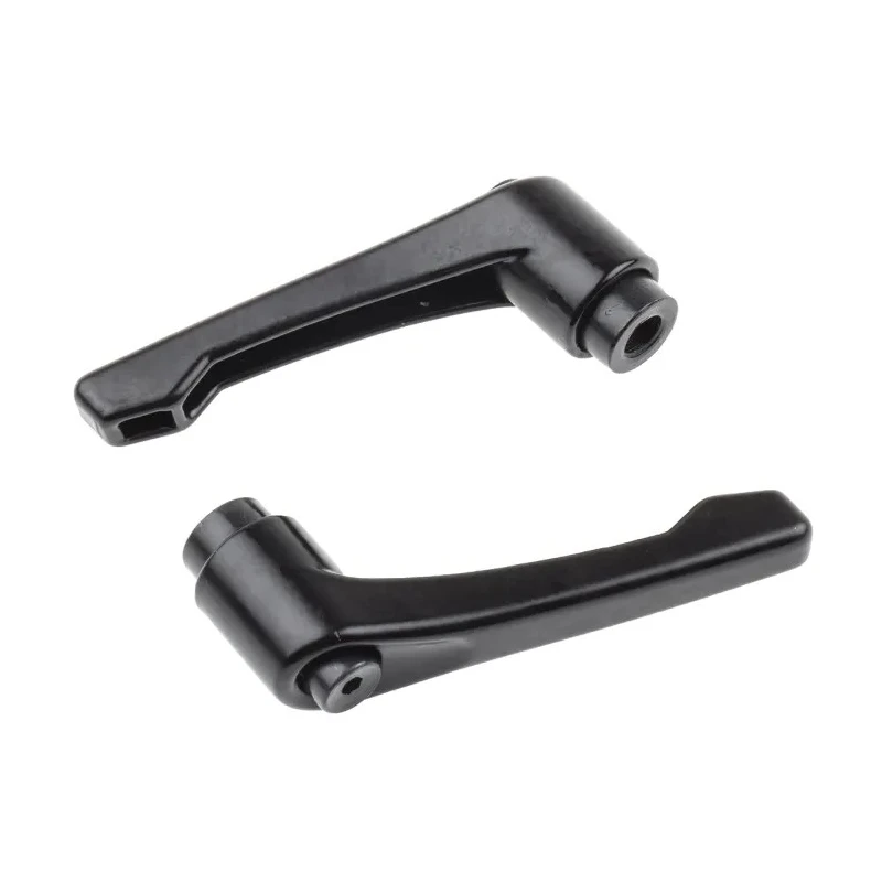 RS PRO Steel Clamping Lever, Female Thread M8 x 10 mm Insert Length, Die Cast Zinc Handle, Black Finish 478-494