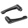 RS PRO Steel Clamping Lever, Female Thread M8 x 10 mm Insert Length, Die Cast Zinc Handle, Black Finish 478-494