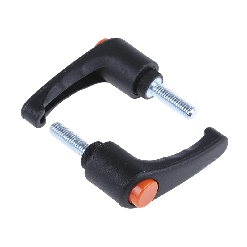RS PRO Clamping Lever M6 x 20 mm Thermoplastic Handle Steel Shaft Black 478-589