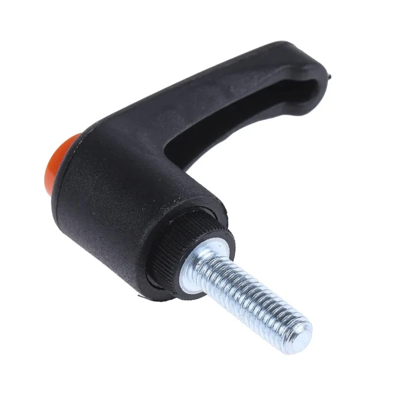 RS PRO Clamping Lever M6 x 20 mm Thermoplastic Handle Steel Shaft Black 478-589