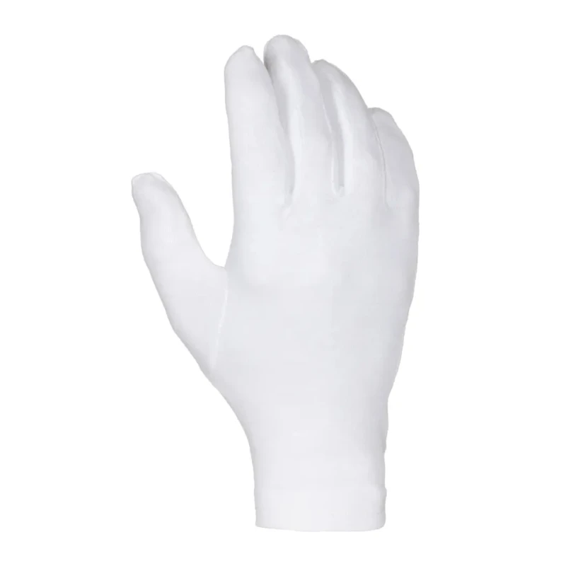 Liscombe White Cotton Gloves Size 7 Cotton Coating 250mm Length 640S