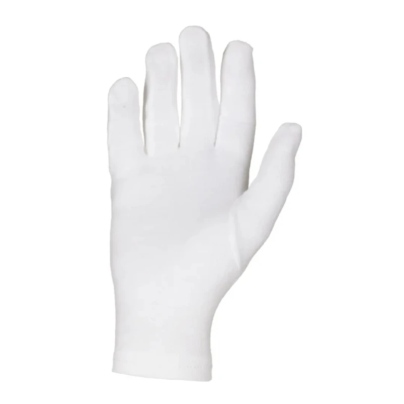 Liscombe White Cotton Gloves Size 7 Cotton Coating 250mm Length 640S