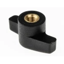 RS PRO Black Polyamide 6 Wing Clamping Knob M6 Threaded Hole 35 mm Diameter 478-787
