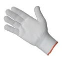 Liscombe White Nylon Seamless Coated Work Gloves Size 10 EN 388 Protection 24 Gloves Pack 647-10