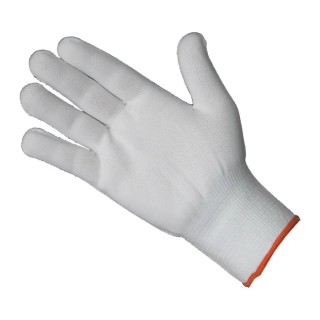 Liscombe White Nylon Seamless Coated Work Gloves Size 10 EN 388 Protection 24 Gloves Pack 647-10