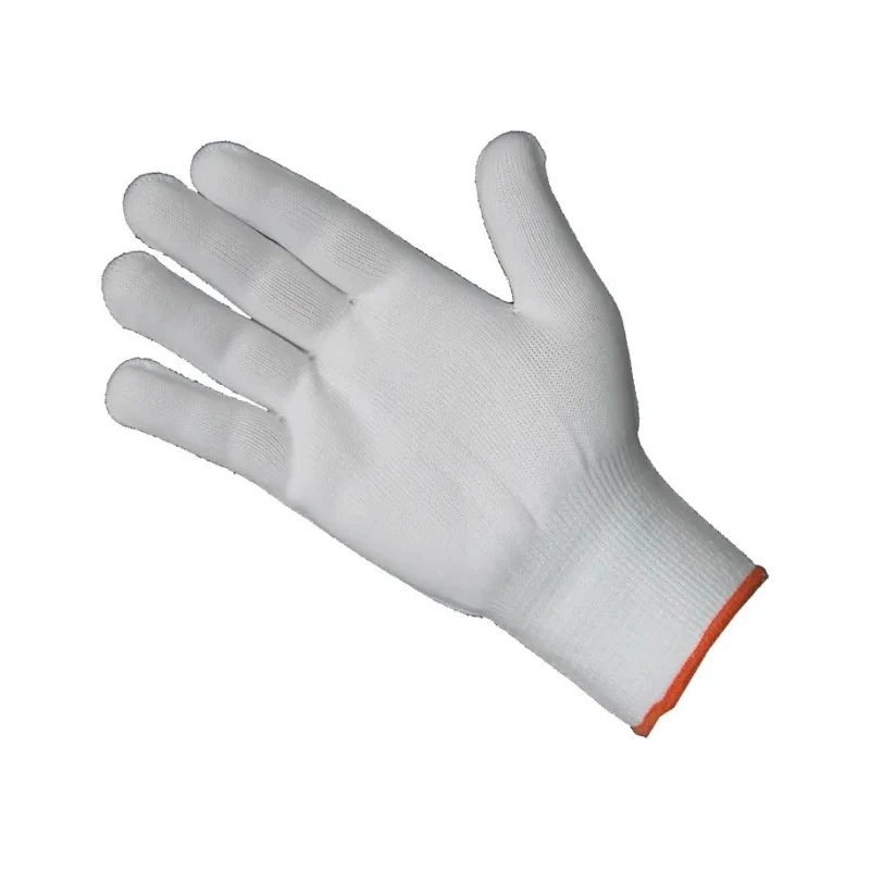 Liscombe White Nylon Seamless Coated Work Gloves Size 10 EN 388 Protection 24 Gloves Pack 647-10