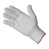 Liscombe White Nylon Seamless Coated Work Gloves Size 10 EN 388 Protection 24 Gloves Pack 647-10