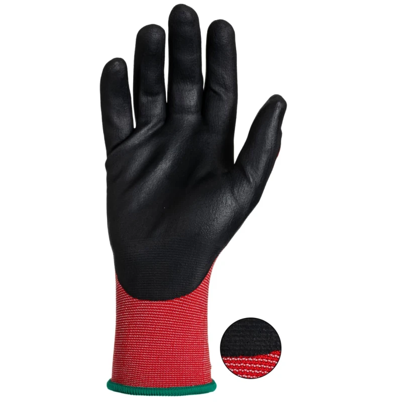 Tornado Red Nylon Polymer Coated Work Gloves Size 10 Olba OLB1-10