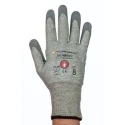 Tornado Electroflex 5 FTR Grey 13 Gauge Mixed Cut Fibre Polyurethane Coated Work Gloves Size 9 TEF5FTR-09