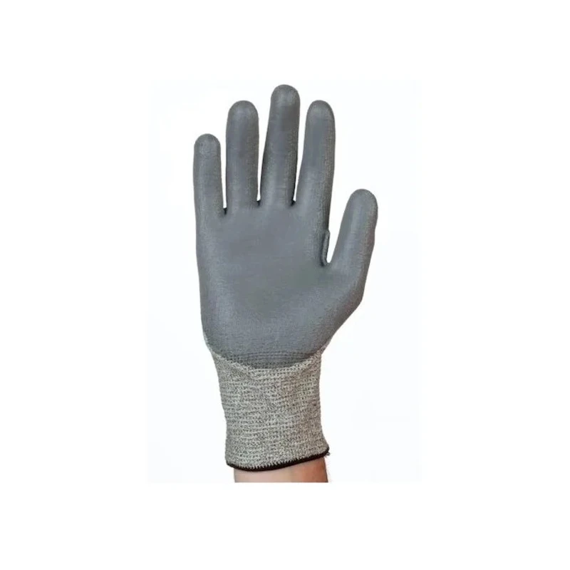 Tornado Electroflex 5 FTR Grey 13 Gauge Mixed Cut Fibre Polyurethane Coated Work Gloves Size 9 TEF5FTR-09