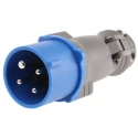 Legrand HYPRA IP44 Blue Cable Mount 3P+PE Straight Industrial Power Connector 16A 230V IP44