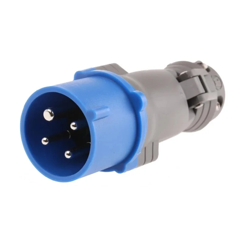 Legrand HYPRA IP44 Blue Cable Mount 3P+PE Straight Industrial Power Connector 16A 230V IP44