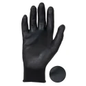 Liscombe Black Nylon Work Gloves Size 10 Polyurethane Coating LN620-10
