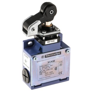 Telemecanique Sensors Limit Switch Roller Plunger 1 NO/1 NC IP66 Zinc Alloy Housing 240V AC 3A 